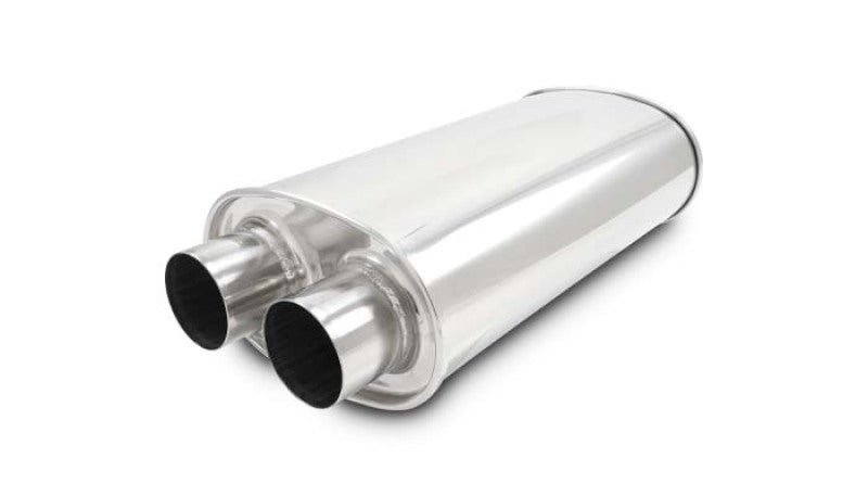 Vibrant 10536 - VIB10536 - Vibrant Universal Streetpower 3in Stainless Steel Dual In-Out Oval Muffler - Shipped in Europe - Tuningsupply.com