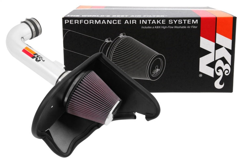 K&N Engineering 69-4535TP - KNN69-4535TP - K&N 16-17 Chevy Camaro 3.6L Silver Typhoon Short Ram Intake - Shipped in Europe - Tuningsupply.com