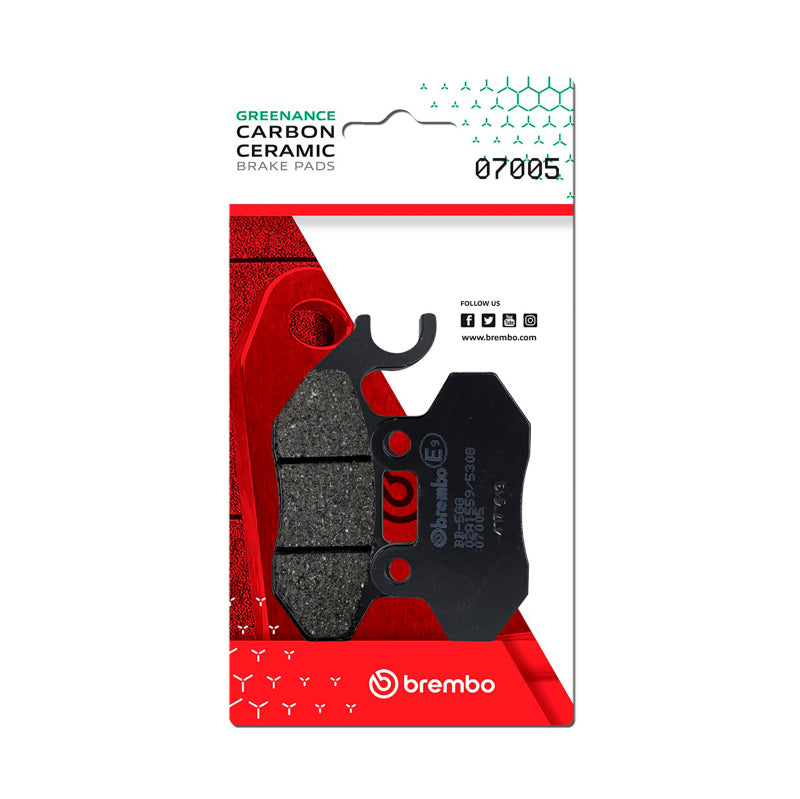 Brembo OE 07005 - BRE07005 - Brembo OE SYM Mask/SYM Red Devil/SYM SYMply/SYM Crox/Zero Zero Carbon Ceramic Brake Pad - Front - Shipped in Europe - Tuningsupply.com