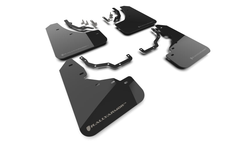 Rally Armor MF162-BLK-UR-SIL - RALMF162-BLK-UR-SIL - Rally Armor 24-25 Lexus GX 550 Luxury Black UR Mud Flap - Silver Logo - Shipped in Europe - Tuningsupply.com