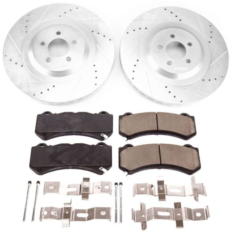 PowerStop K8169 - PSBK8169 - Power Stop 15-20 Dodge Charger Front Z23 Evolution Brake Kit - Shipped in Europe - Tuningsupply.com