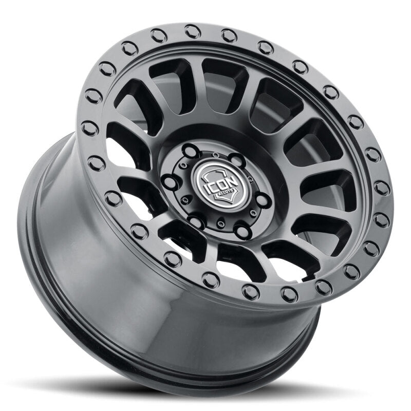 ICON 8017855557DB - ICO8017855557DB - ICON Hulse 17 X 8.5 5 X 150 25mm Offset 5.75in BS Double Black - Shipped in Europe - Tuningsupply.com