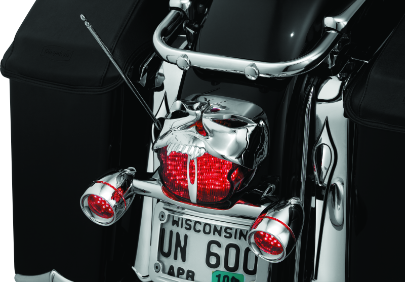Kuryakyn 9009 - KUR9009 - Kuryakyn Zombie Taillight Cover Chrome - Shipped in Europe - Tuningsupply.com