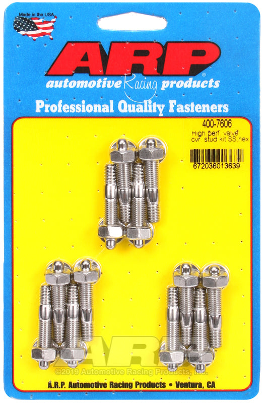ARP 400-7606 - ARP400-7606 - ARP SS Hex Valve Cover Stud Kit - Shipped in Europe - Tuningsupply.com