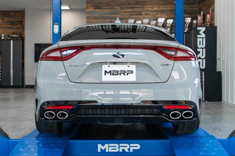 MBRP PS4704304 - MBRPS4704304 - MBRP 2018+ Kia Stinger 3.3L RWD/AWD 2.5in Cat Back Dual Rear Exit w/o Tips - Shipped in Europe - Tuningsupply.com