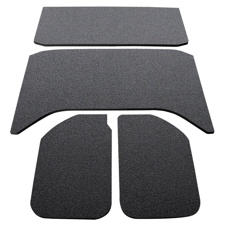 DEI 50137 - DEI50137 - DEI 11-18 Jeep Wrangler JK 4-Door Boom Mat Headliner - 4 Piece - Black - Shipped in Europe - Tuningsupply.com