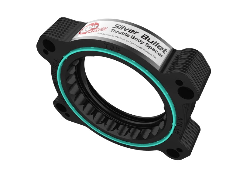 aFe 46-34017B - AFE46-34017B - aFe 2020 Vette C8 Silver Bullet Aluminum Throttle Body Spacer / Works With Factory Intake Only - Blk - Shipped in Europe - Tuningsupply.com
