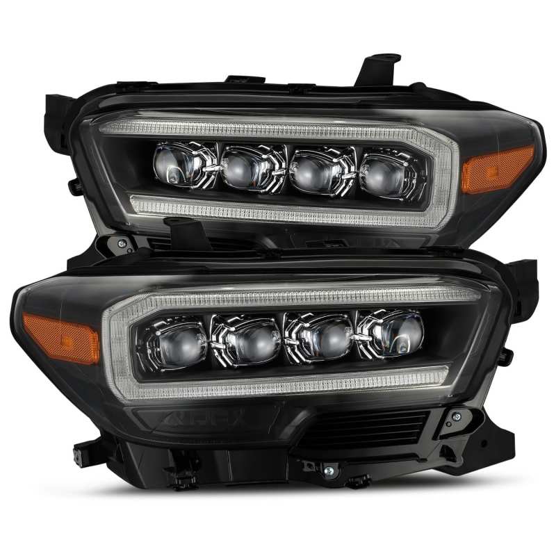 AlphaRex 880707 - ARX880707 - AlphaRex 16-20 Toyota Tacoma NOVA LED Projector Headlights Plank Style Black w/Activation Light - Shipped in Europe - Tuningsupply.com
