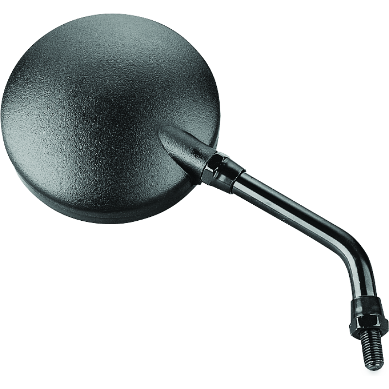 BikeMaster 600040 - BKM600040 - BikeMaster Round Mirror 6in Stem -10mm - Black - Shipped in Europe - Tuningsupply.com