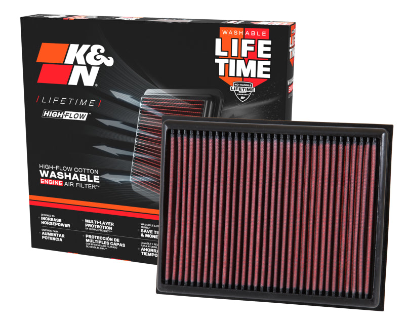K&N Engineering 33-3059 - KNN33-3059 - K&N 15-17 Nissan NP300 L4-2.3L DSL Drop In Air Filter - Shipped in Europe - Tuningsupply.com