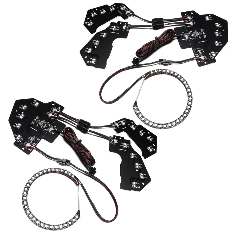 ORACLE Lighting 1446-332 - ORL1446-332 - Oracle 18-21 Ford Mustang Dynamic DRL w/ Halo Kit & Sequential Turn Signal - ColorSHIFT - Shipped in Europe - Tuningsupply.com