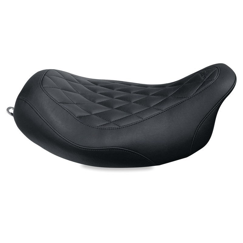 Mustang Motorcycle 76694 - MMP76694 - Mustang 08-21 Harley Electra Glide Std,Rd Glide,Rd King,Str Glide Solo Seat Diamond Stitch - Brown - Shipped in Europe - Tuningsupply.com