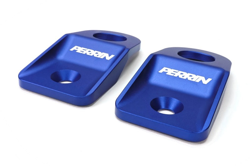 Perrin Performance PSP-ENG-522BL - PERPSP-ENG-522BL - PERRIN 08-14 Subaru WRX/STI / 08-11 Impreza / 08-10 Outback Upper Radiator Bracket Set - Blue - Shipped in Europe - Tuningsupply.com