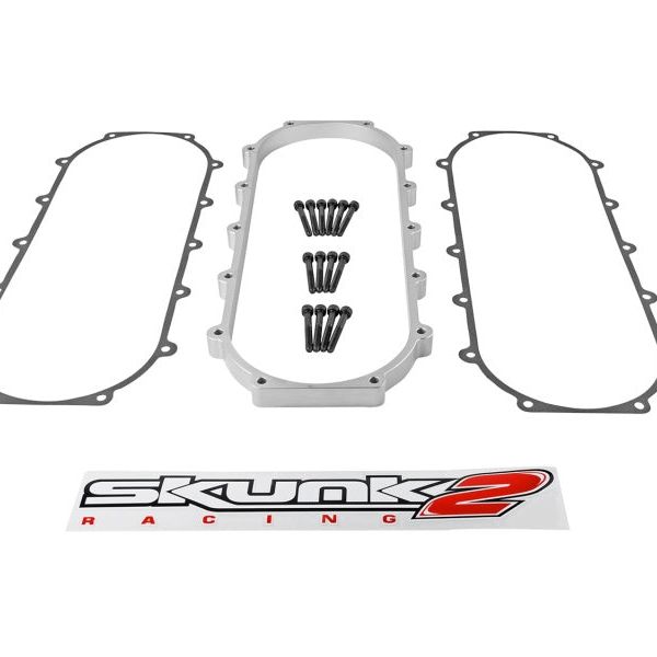 Skunk2 Racing 907-05-9001 - SKK907-05-9001 - Skunk2 Ultra Series Honda/Acura Silver RACE Intake Manifold 1 Liter Spacer (Inc Gasket & Hardware) - Shipped in Europe - Tuningsupply.com