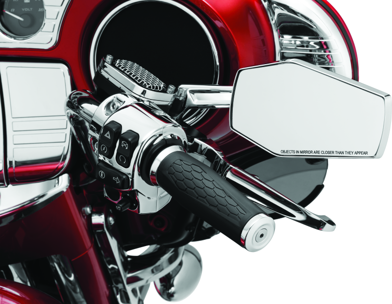 Kuryakyn 5918 - KUR5918 - Kuryakyn Hex Mirrors Chrome - Shipped in Europe - Tuningsupply.com