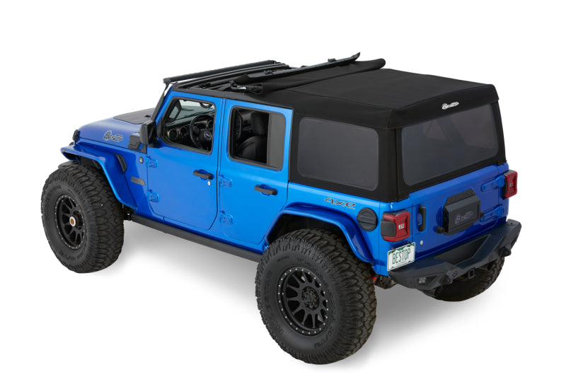 Bestop 54726-17 - BES54726-17 - Bestop 18-26 Jeep Wrangler JL 4-Door Supertop (Premium Black Twill) - Shipped in Europe - Tuningsupply.com