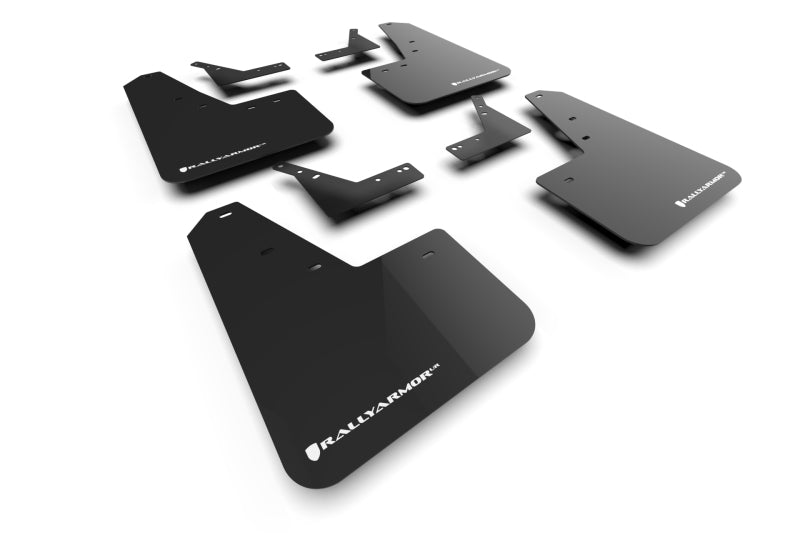 Rally Armor MF128-UR-BLK-WH - RALMF128-UR-BLK-WH - Rally Armor 21-25 Dodge Ram 1500 TRX Black UR Mud Flap - White Logo - Shipped in Europe - Tuningsupply.com