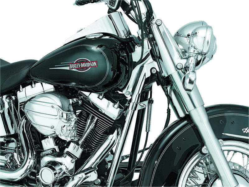 Kuryakyn 7853 - KUR7853 - Kuryakyn Downtube Covers 00-06 Softail Chrome - Shipped in Europe - Tuningsupply.com