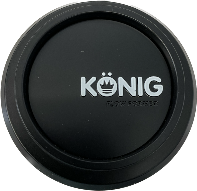 Konig CAPFFPI5 - KNGCAPFFPI5 - Konig Flow Formed Pop-in Center Cap - Heliogram/Neoform Black - Shipped in Europe - Tuningsupply.com