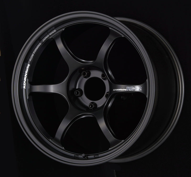 Advan YAT8J35WSB - AVNYAT8J35WSB - Advan RG-D2 18x9.5 +35 5x120 Semi Gloss Black Wheel - Shipped in Europe - Tuningsupply.com