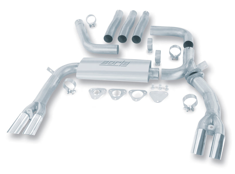 Borla 14888 - BOR14888 - Borla 84-92 Chevrolet Camaro / Pontiac Trans Am 5.0L/5.7L V8 3in Adj SS Cat-Back Exhaust w/ Adapters - Shipped in Europe - Tuningsupply.com