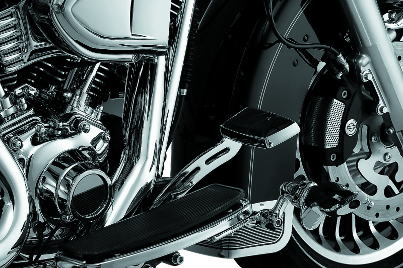 Kuryakyn 1071 - KUR1071 - Kuryakyn Extended Brake Pedal Girder 08-13 Touring Chrome - Shipped in Europe - Tuningsupply.com