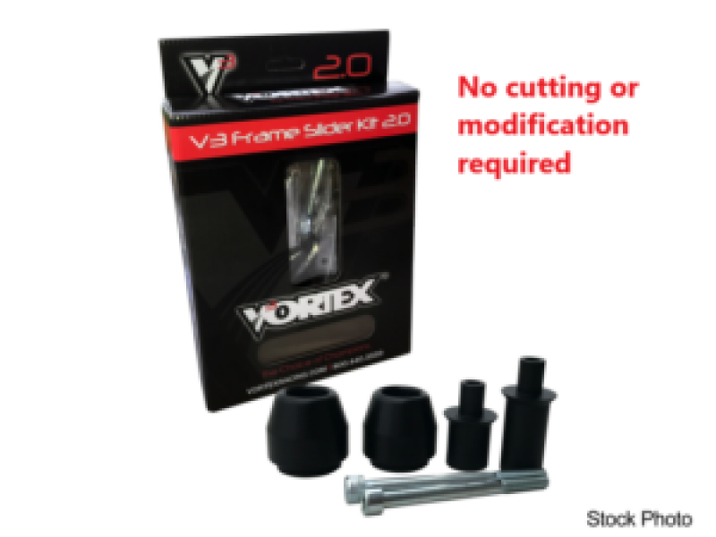 Vortex Racing - VTXSR141 - Vortex Racing 13-17 Kawasaki Ninja 300 V3 2.0 Frame Slider Kit- No Cut - Shipped in Europe - Tuningsupply.com