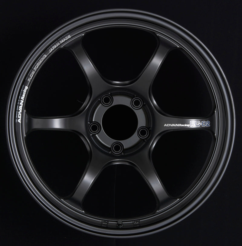 Advan YAT8J35WSB - AVNYAT8J35WSB - Advan RG-D2 18x9.5 +35 5x120 Semi Gloss Black Wheel - Shipped in Europe - Tuningsupply.com