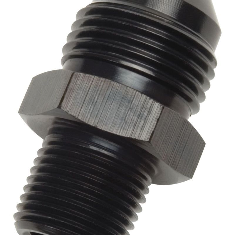 Russell 660493 - RUS660493 - Russell Performance -8 AN to 1/2in NPT Straight Flare to Pipe (Black) - Shipped in Europe - Tuningsupply.com