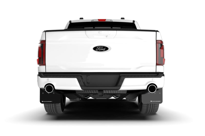Rally Armor MF115-UR-BLK-MBK - RALMF115-UR-BLK-MBK - Rally Armor 21-25 Ford F-150 (Excl. Raptor) Black UR Mud Flap w/Metallic Black Logo - Shipped in Europe - Tuningsupply.com
