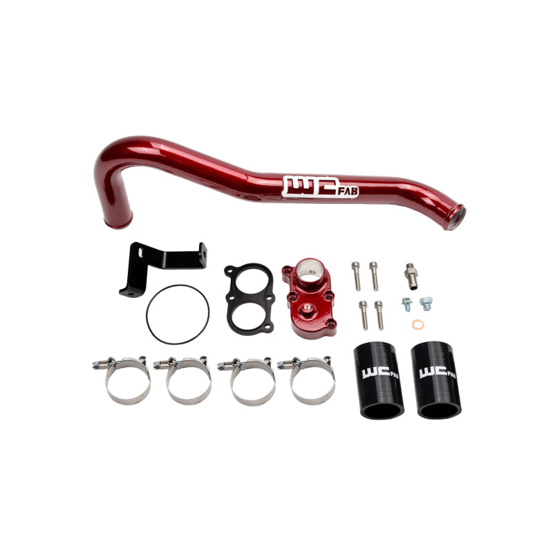 Wehrli WCF100420-RED - WCFWCF100420-RED - Wehrli 06-10 Duramax LBZ/LMM Thermostat Housing Kit - WCFab Red - Shipped in Europe - Tuningsupply.com