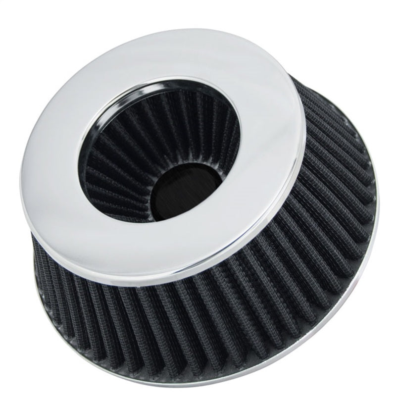 Spectre 8161 - SPE8161 - Spectre Adjustable Conical Air Filter 2-1/2in. Tall (Fits 3in. / 3-1/2in. / 4in. Tubes) - Black - Shipped in Europe - Tuningsupply.com