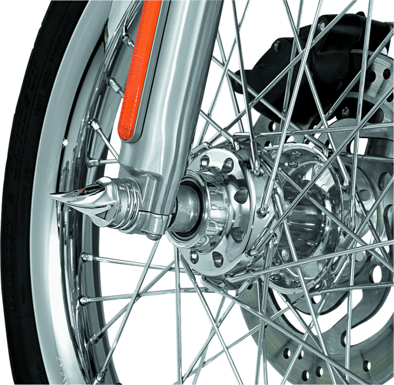 Kuryakyn 1217 - KUR1217 - Kuryakyn Twisted Axle Caps Chrome - Shipped in Europe - Tuningsupply.com