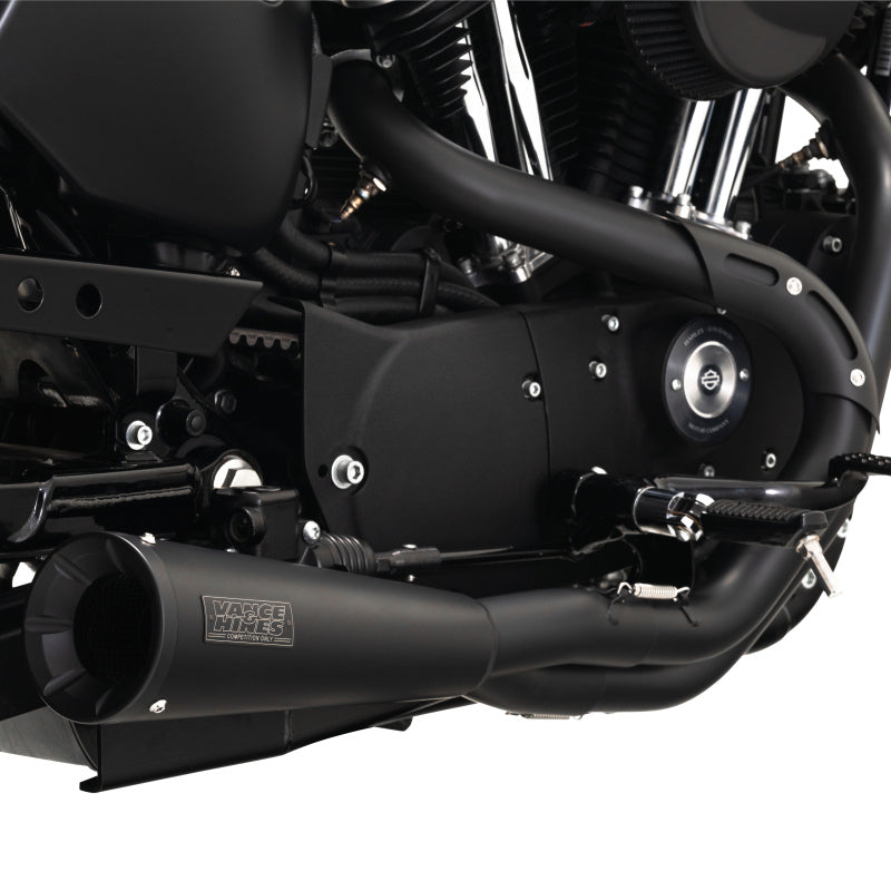 Vance and Hines 47627 - VAH47627 - Vance & Hines HD Sportster 04-13 SS 2-1 Black Full System Exhaust - Shipped in Europe - Tuningsupply.com