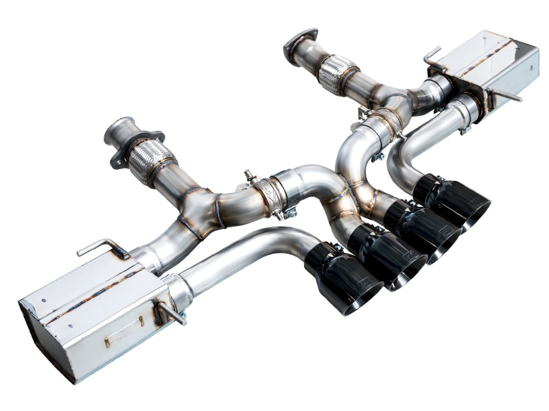 AWE Tuning 3025-43906 - AWE3025-43906 - AWE 2023 C8 Corvette Z06 SwitchPath Cat-Back Exhaust - Diamond Black Tips - Shipped in Europe - Tuningsupply.com