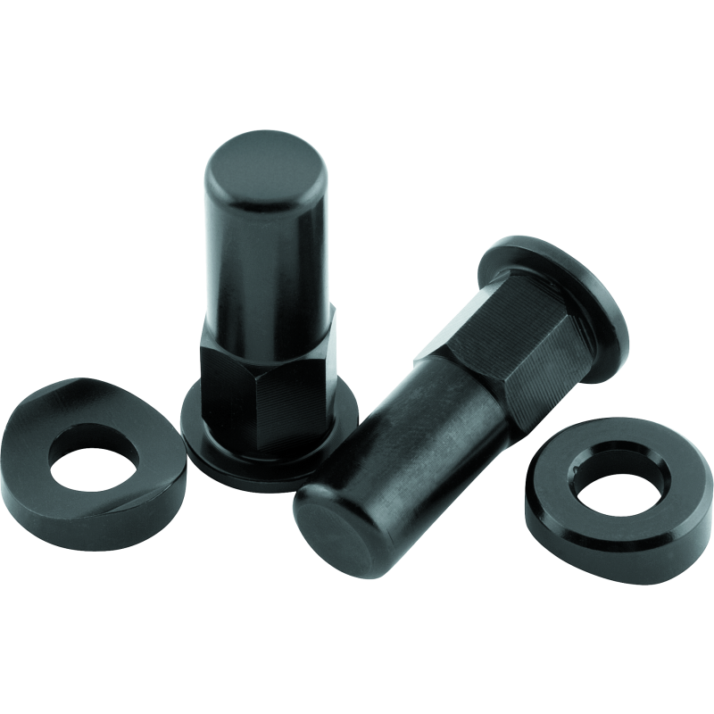 BikeMaster 151628 - BKM151628 - BikeMaster Rim Lock Nuts (Pair) T6 Aluminum/Black - Shipped in Europe - Tuningsupply.com