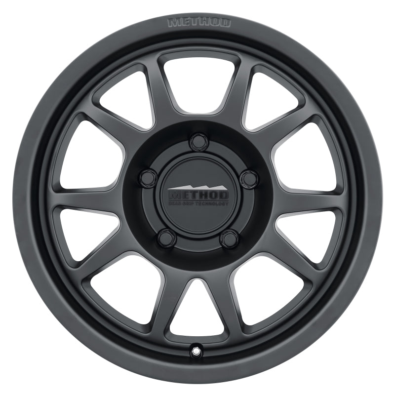 Method Wheels - MRWMR70278550500 - Method MR702 17x8.5 0mm Offset 5x5 71.5mm CB Matte Black Wheel - Shipped in Europe - Tuningsupply.com