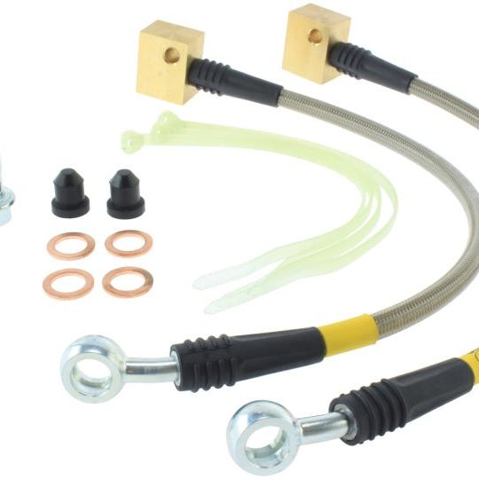 Stoptech 950.62508 - STO950.62508 - StopTech 06-09 Chevy Trailblazer Stainless Steel Rear Brake Lines - Shipped in Europe - Tuningsupply.com