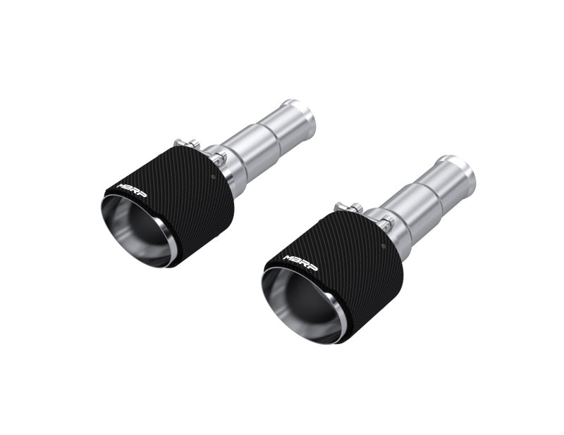 MBRP PT5199CF - MBRPT5199CF - MBRP 19-24 Ram 1500 5.7L Hemi 3in Inl. 5in OD DW Angle Cut T304 Carbon Exhaust Tips - Pairs - Shipped in Europe - Tuningsupply.com