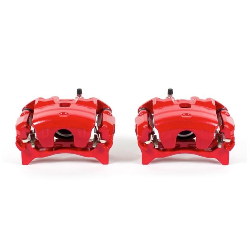 PowerStop S7102 - PSBS7102 - Power Stop 13-17 Nissan Altima Front Red Calipers w/Brackets - Pair - Shipped in Europe - Tuningsupply.com