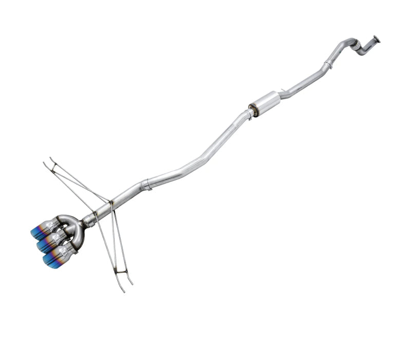 AWE Tuning 3020-39012 - AWE3020-39012 - AWE 17-20 Honda Civic Si Track Edition Triple Vapor Blue Exhaust w/ Front Pipe - Shipped in Europe - Tuningsupply.com