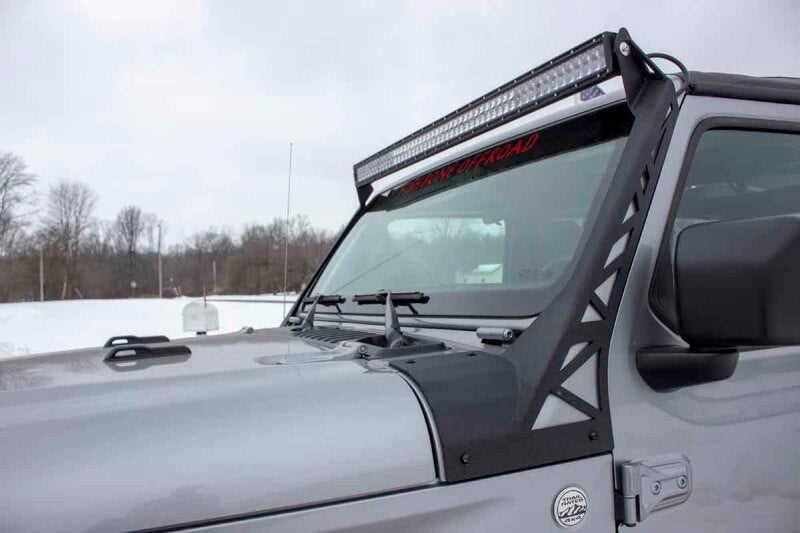 Fishbone Offroad FB21058 - FBOFB21058 - Fishbone Offroad 2018+ Jeep Wrangler JL Windshield Light Bracket - Shipped in Europe - Tuningsupply.com