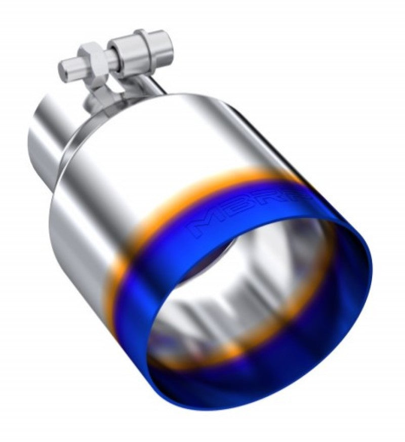 MBRP PT5176BE - MBRPT5176BE - MBRP Burnt End Tip 2.5 ID 4 ID Out 6.5 length Single Wall Angle Cut 304 Stainless Steel - Shipped in Europe - Tuningsupply.com