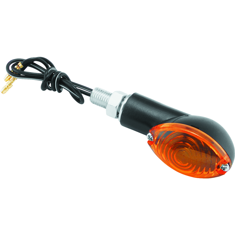 BikeMaster 266016 - BKM266016 - BikeMaster Ministalk Marker Light Oval - Black/Amber - Shipped in Europe - Tuningsupply.com