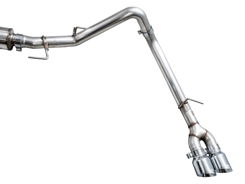 AWE Tuning 3015-32063 - AWE3015-32063 - AWE 0FG Exhaust for 3rd Gen Toyota Tundra - Dual Chrome Silver Tips - Shipped in Europe - Tuningsupply.com