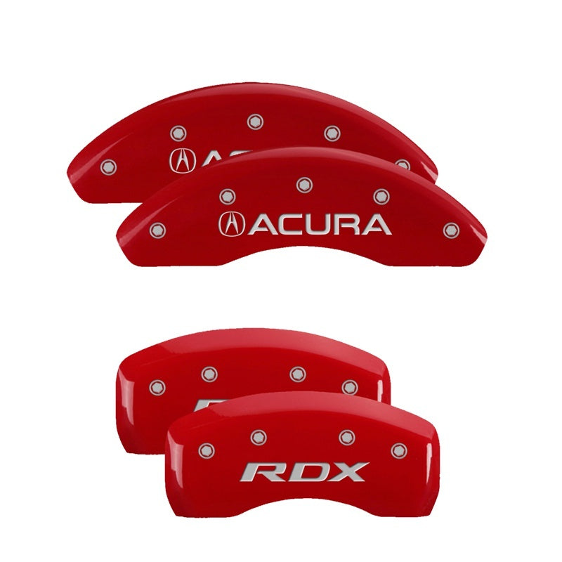 MGP - MGP39024SRDXRD - MGP 4 Caliper Covers Front Acura Rear RDX Red Finish Silver Characters (Req 18in+ Wheel) - Shipped in Europe - Tuningsupply.com