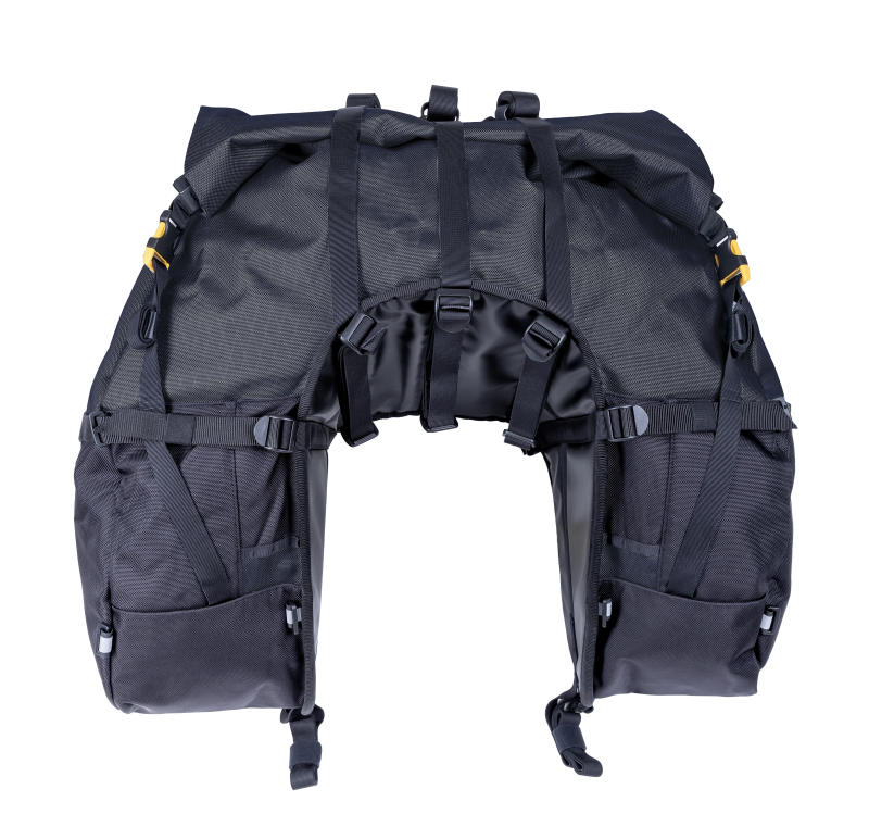 Giant Loop - GIAGBSB25-B - Giant Loop Great Basin Saddlebag 68L - Black - Shipped in Europe - Tuningsupply.com
