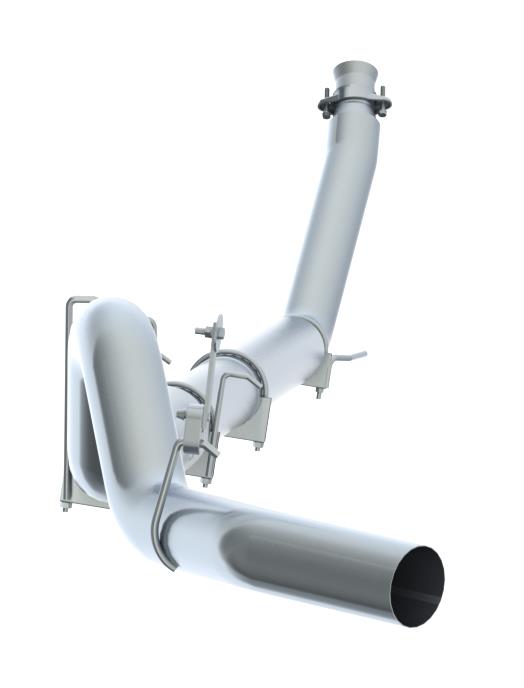 MBRP PS61120P - MBRPS61120P - MBRP 2500/3500 Cummins 5in Turbo Back Single Side Exit AL - Shipped in Europe - Tuningsupply.com