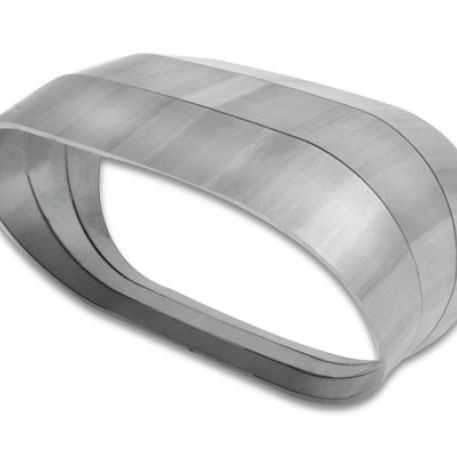 Vibrant 13591 - VIB13591 - Vibrant Vertical 304 SS Oval Pie Cuts 4.0in OD Tight 45 Degree Elbow - Shipped in Europe - Tuningsupply.com