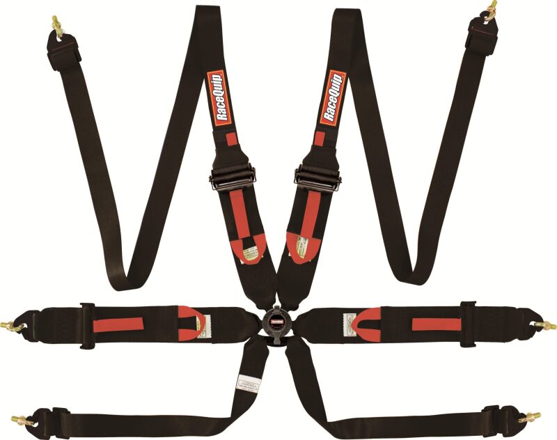 Racequip 854004RQP - RQP854004RQP - RaceQuip Black FIA CAMLOCK 6pt Pull Up Lap FHR - Shipped in Europe - Tuningsupply.com